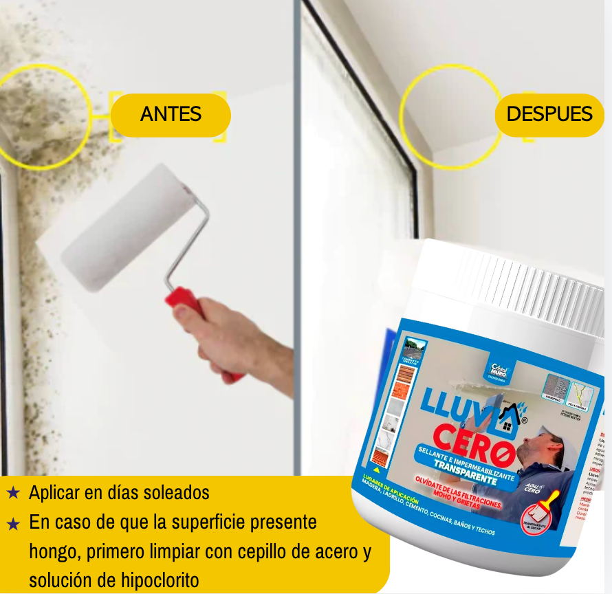 Adios goteras con Lluviacero® 500ml